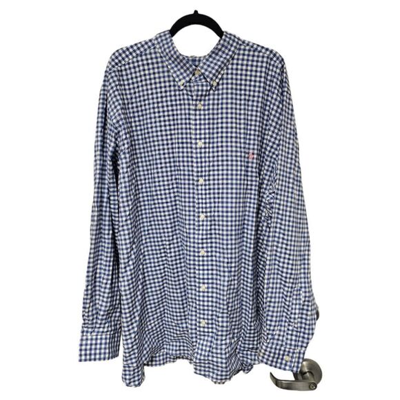 RALPH LAUREN POLO - Light Blue/White Checkered Button Down Shirt- Size 3XB - Picture 1 of 7